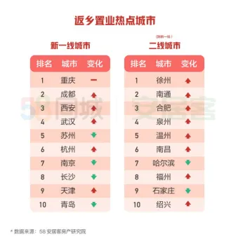 58同城、安居客发布2020返乡置业报告：重庆、成都、西安成返乡置业热门城市-中国网地产